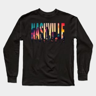 Nashville Skyline No. 3 Long Sleeve T-Shirt